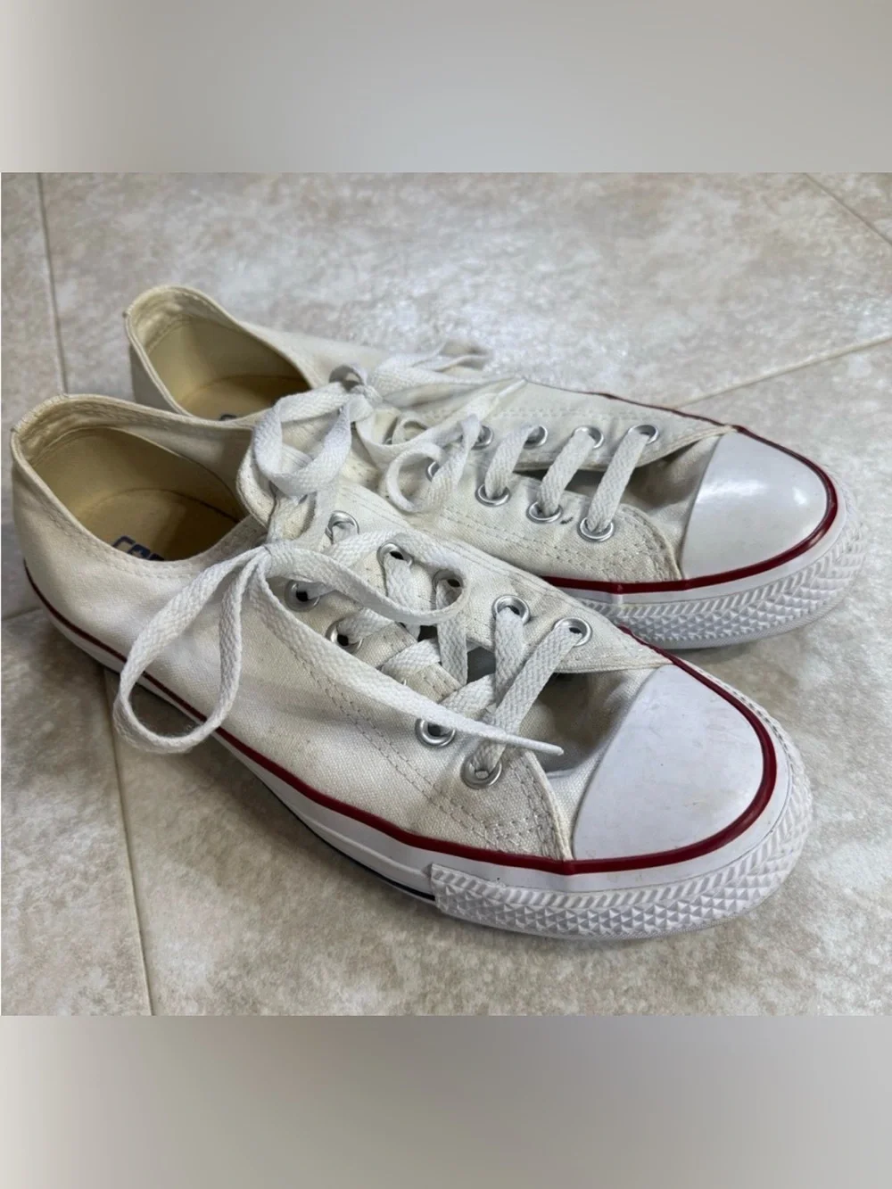White Converse Low Top Sneakers